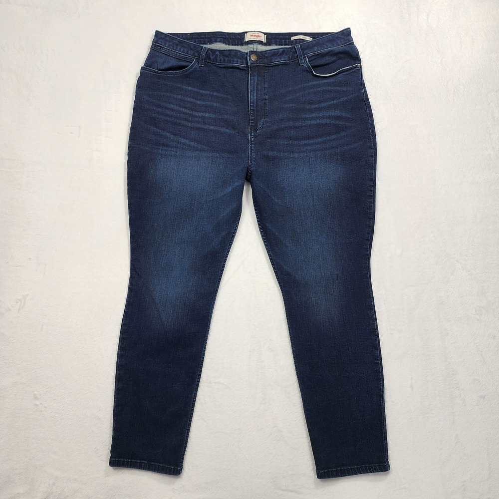 Wrangler Jeans Womens 24W Blue High Rise Unforgettable Skinny‎ Stretch Denim